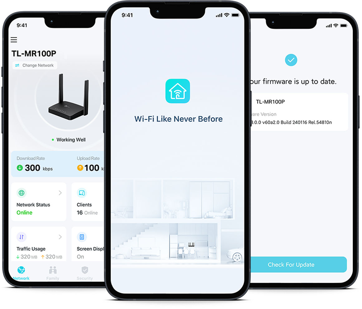 iPhones displaying the Tether app