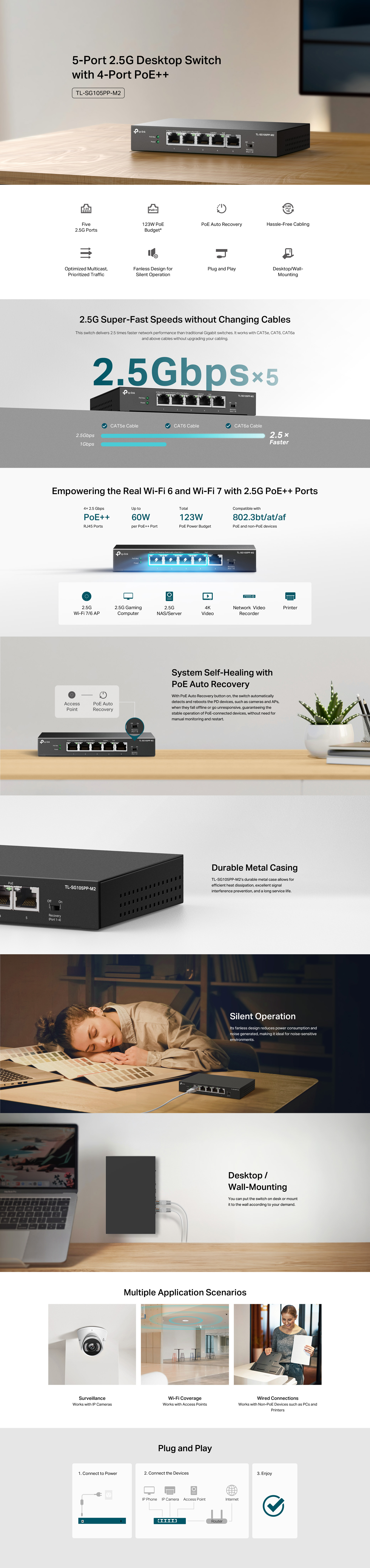 Highlights banner for TL-SG105PP-M2