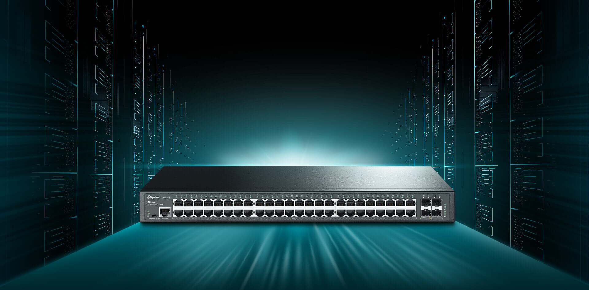 Switch TP-Link JetStream 48 porturi gigabit L2 controlabil, interfata ...