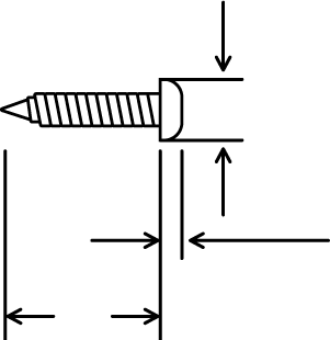 Recommended screws